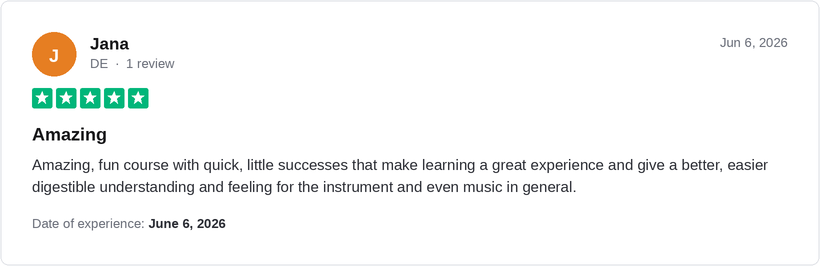 5-star Trustpilot review by Jana for Ridley Academy